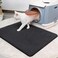 Pet Cat Litter Mat Waterproof EVA Double Layer Cat Litter Trapping Pet Litter Cat Mat Clean Pad Products for Cats Accessories(Grey)