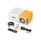Compact and portable mini projector for displaying movies, videos, and images on any flat surface.