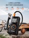 AstroAI L7 Air Compressor Tire Inflator Portable Cordless Bike Pump with Digital Dual Values Display, 150 PSI Car Tires Pump with LED Lights Air Pump for Cars, Motorcycles, Bikes, Balls