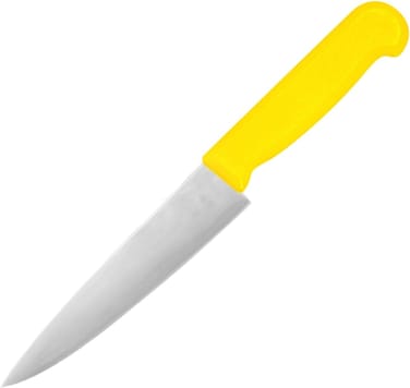 Master 6 Inch Stainless Steel Professional Chef Knife (Yellow)   NSF Certified for Poultry &amp; Chicken