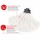 Tonkita Grey Cotton Mop Head Refill &ndash; Heavy Duty Absorbent Floor Mop for Wet Cleaning, Durable Cotton Mop for Home &amp; Commercial Use, Tile, Marble &amp; Wood Floor Cleaning Mop
