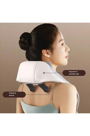 Heated Neck &amp; Shoulder Massager &ndash; Deep Tissue Kneading Pillow for Back, Legs, &amp; Pain Relief