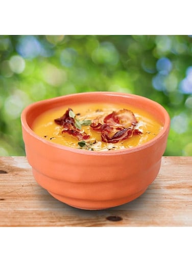 DINEWELL MELAMINE TERRACOTA SIDE BOWL, 4.25 INCH, BROWN, DWMP029TC, 1 PC