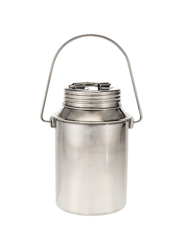 Raj Screw Lid Storage Container, 2.5 Liter Silver, SB02.5, Oil Container , Milk Container , Food Storage , Cereals, Pulses, Spices &amp; Flour Storage