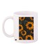 Sunflower Printed Coffee Mug White/Yellow/Green 11ounce