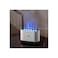 3D flame-effect aroma diffuser &amp; cool mist humidifier&mdash;LED fire lamp creates a cozy, soothing vibe.