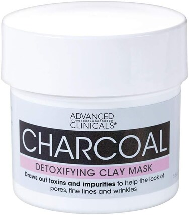 Advanced Clinicals Charcoal Detoxifying Mask With Rose Water To Help Improve The Look Of Pores Fine Lines And Wrinkles Supersize 5 5Oz