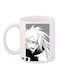 Printed Ceramic Coffee Mug White/Black