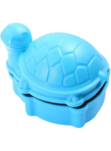 Brush Turtle Shape - Cleaning Scrapers Aquarium Tank Glass Brush Glass Cleaning Tools for Small Fish Tank（blue）