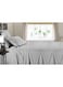 COLLECTION Light Grey Single Flat Sheet with Single Pillow Case 160x220 cm