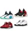 SIPRDE Acrylic Floating Sneaker Shelves Wall Mount Set of 4 for Shoe Display, Floating Shoe Display Shelves for Bedroom, Gaming Room, Living Room - Display Your Top Shoes