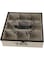 Black and Wood Tea Box, Natural Wood 9 Compartment Tea Bag Storage Chest, Multipurpose Organization Display Box with Clear Lid and Latch For Any Home Or Restaurant