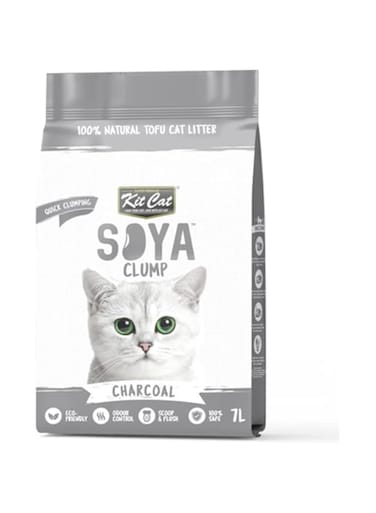 Kit Cat Soya Clump Soybean Litter - Charcoal 7L