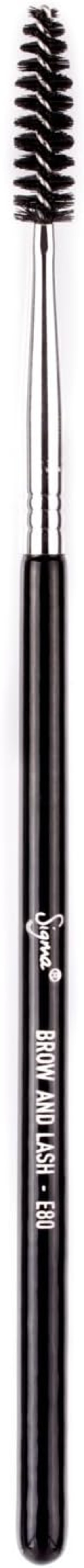Sigma Beauty E80-Brow And Lash Brush Professional Face &amp; Eyes Makeup Brushes, Black