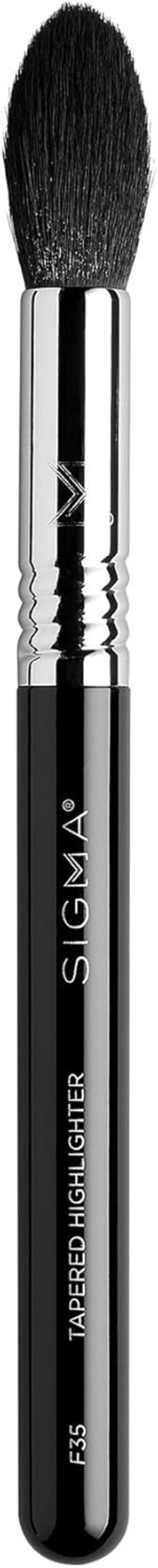 Sigma Beauty F35 - Tapered Highlighter Brush, Professional Face &amp; Eyes Makeup Brushes, Cruelty-Free &amp; Vegan, Water-Proof, Soft Synthetic Fibers