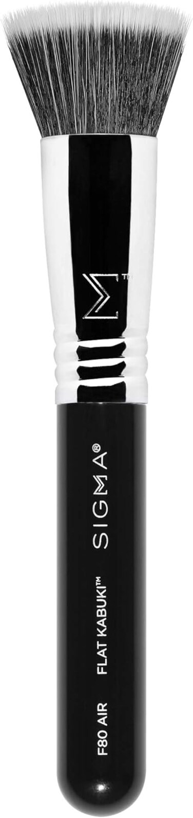 Sigma Beauty F80 Air Flat Kabuki. Professional Face &amp; Eyes Makeup Brushes, Cruelty-Free &amp; Vegan, Water-Proof &amp; Soft Synthetic Fibers