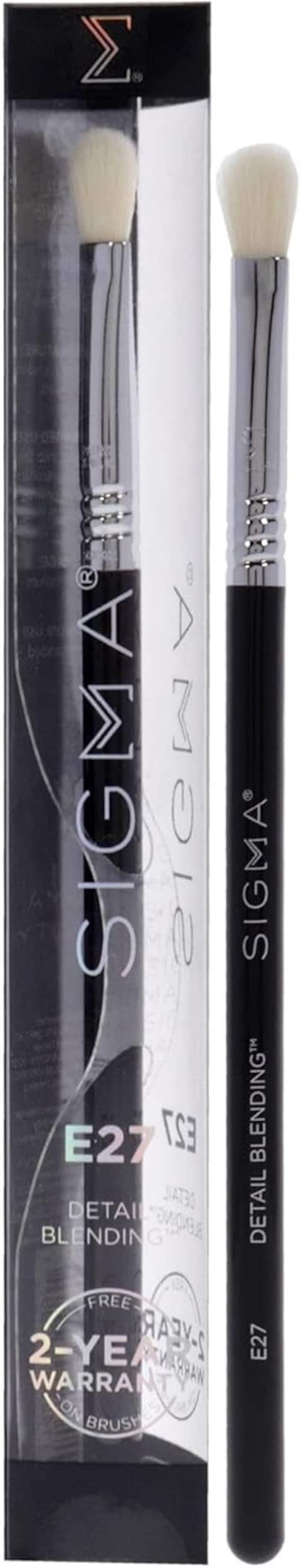 Sigma Beauty E27 Detailed Blending, Professional Face &amp; Eyes Makeup Brushes, Cruelty-Free &amp; Vegan, Water-Proof, Soft Synthetic Fibers