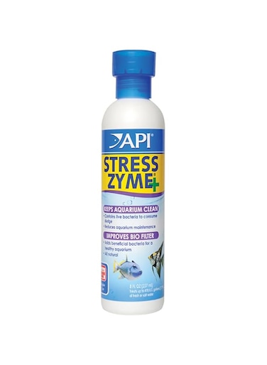 Api Stress Zyme 8Oz - 237 ML - For Aquarium Maintenance - Fish Aquarium, Multicolor