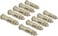 AL ARQAM Wall  Fasteners kit - Size M6, Rust-Proof Expansion Screws for Concrete Walls Mounting Shelves Cabinets, Other Furniture Outdoor Indoor Use(Golden, 10 Pieces)