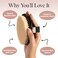 Kitsch Exfoliating Dry Body Brush Scrubber For Cellulite And Lymphatic Drainage Massage - Holiday Gift Natural Vegan Bristles For Cleaner Skin And Circulation Improvement