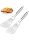 Fish Spatula, Upgrade Metal Spatula, Big Size Spatula Stainless Steel, Premium Kitchen Spatula Set, Thickness Blade Spatulas Turner for Cooking, Flipping, Turning, Frying and Grilling