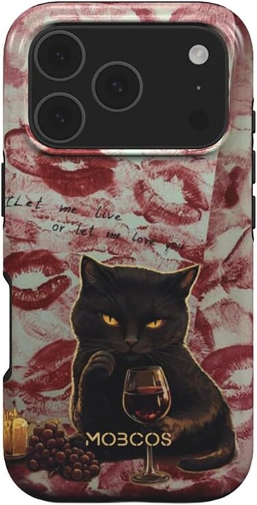 Mobcos iPhone 17 Pro Max After Dark Premium Case Compatible with Hybrid Dual-Layer Hard Shell + Silicone Protection - Scratch-Resistant Shockproof Mobile Cover