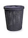 RIO Trash Bin with Automatic Trash Bag Dispenser - Convenient Waste Management Solution with Built-In Liner Box and Free Liner Roll Dark Grey