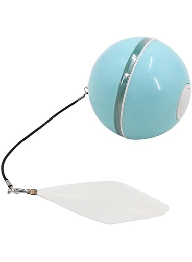 Rayyan Interactive Cat Ball Toy, 360 Degree Self Auto Rotating Intelligent Ball, Usb Charging With Led Light, Stimulate Hunting Instinct Kitten Funny Chaser Roller Pet Toy