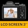 KODAK Pixpro Astro Zoom AZ425 Digital Camera Bridge 42X Optical Zoom 24 mm Wide Angle 20 Megapixels LCD 3 Full HD 1080P Video Li-ion Battery Black