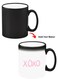 Color Changing Heat Sensitive Ceramic Mug, Image Revealed When HOT Liquid is Added! XOXO