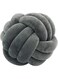 Byitre Super Soft Knot Ball Pillow Velvet Round Throw Knotted for Home Sofa Bedroom Decor &amp; Photography Props Decorative(Dark Grey,10.6'') 11''