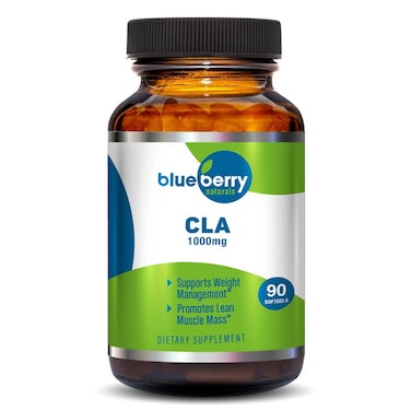 Blueberry Naturals CLA 1000mg Softgels For Weight Management, Pack of 90's