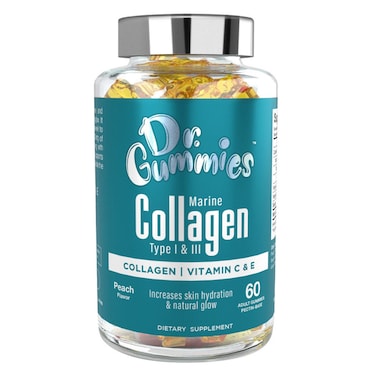 Dr. Gummies Marine Collagen Adult Gummies with Vitamins C &amp; E, Pack of 60's