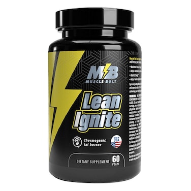 Muscle Bolt Lean Ignite Thermogenic Fat Burner Vegetarian Capsules, Pack of 60's