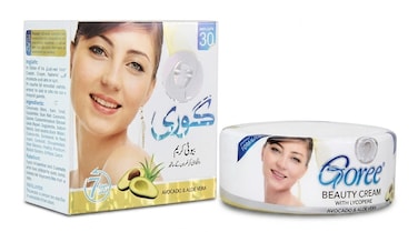 Goree Whitening Beauty Cream With Lycopene, Avocado &amp; Aloe Vera &ndash; Original Skin Brightening &amp; Dark Spot Removal Cream