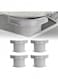 4Pcs Bed Sheet Holders Straps, Heavy Duty Bedsheet Corner Tightener Clips with Lock Strips, Bed Sheet Clips Fasteners, Secure Mattress Protectors and Bedding Grey