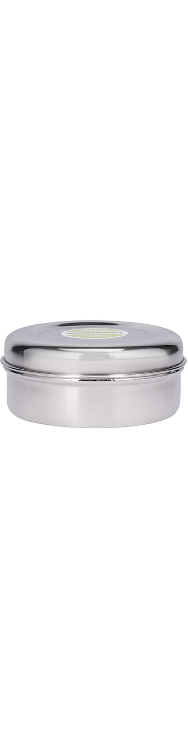 Royalford 12.7 CM Round Stainless Steel Puri Dabba- RF11472 Premium-Quality, Compact, Portable Design, Ideal for Puris, Rice, Rotis Silver