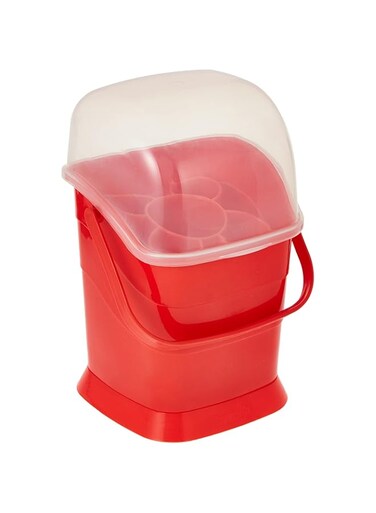 Rovega Cutlery Holder, Small (150X140X230mm) Red &amp; Green Asst Chs-2025