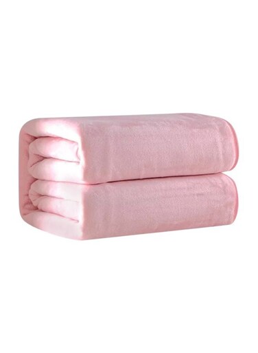 Fleece Bed Blanket Combination Pink 120x200cm