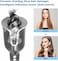 REBUNE RE-2082 Auto Hair Curler Anti-Tangle Dual Voltage Rotating Curling Wand with 5 Temperature Gears (Grey)