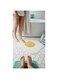 Sweet seven Soft Egg Shape Bathroom Rug - 25''&times;18'' Non-Slip Fluffy Bath Mat for Bathroom, Kitchen, Bedroom Decoration