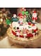 BZ Company Christmas Cake Toppers - Holiday Decorations - Cake Decorations Santa , Snowman Toppers - Xmas Tree Decoration Topper