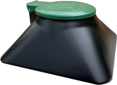 Doggie Dooley "The Original In-Ground Dog Waste Disposal System, Black With Green Lid (3800X), 1 Count (Pack Of 1)