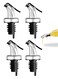 Oil Pourer Spout, Olive Oil Bottle Stopper Spout, Leak-Proof Dispenser Wine Pourer for Vinegar Bottles Salad Bottles, Wine Liquor Spirits Bottle Speed Pourer Spout