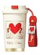 Keith Haring Coffee Tumbler &acirc;&euro;&ldquo; Red 390ml   GERM   Stainless Steel Insulated Mug   Official Licensed Art Series   Keeps Hot &amp; Cold