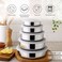 Essentials 5-Piece Food Container With Lid -Chrome - 203CPD9900100