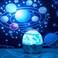 Crony Lucky Star 8 Kinds Of Pattern Light Starry Sky Projector Lamp Night Light Romantic Rotating Music Table Lamp