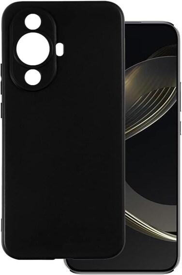Huawei Nova 11 Pro Case, Thin TPU Cover with Camera Protection Anti-Scratch Slim Fit Flexible Phone Case for Huawei Nova 11 Pro 2023 Black