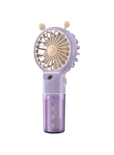 Tazweeq Portable Handheld Fan, Portable humidifier for Makeup, Office, Outdoor, Travel, Beach, Home-Purple