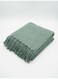 130 x 170 cm Waffle Throws Cotton Blanket in Grey, Luxurious 450GSM Breathable Textured Tassel Fringe Throw for Living Room Couch Bed Boho Home Decor and Picnic Travel